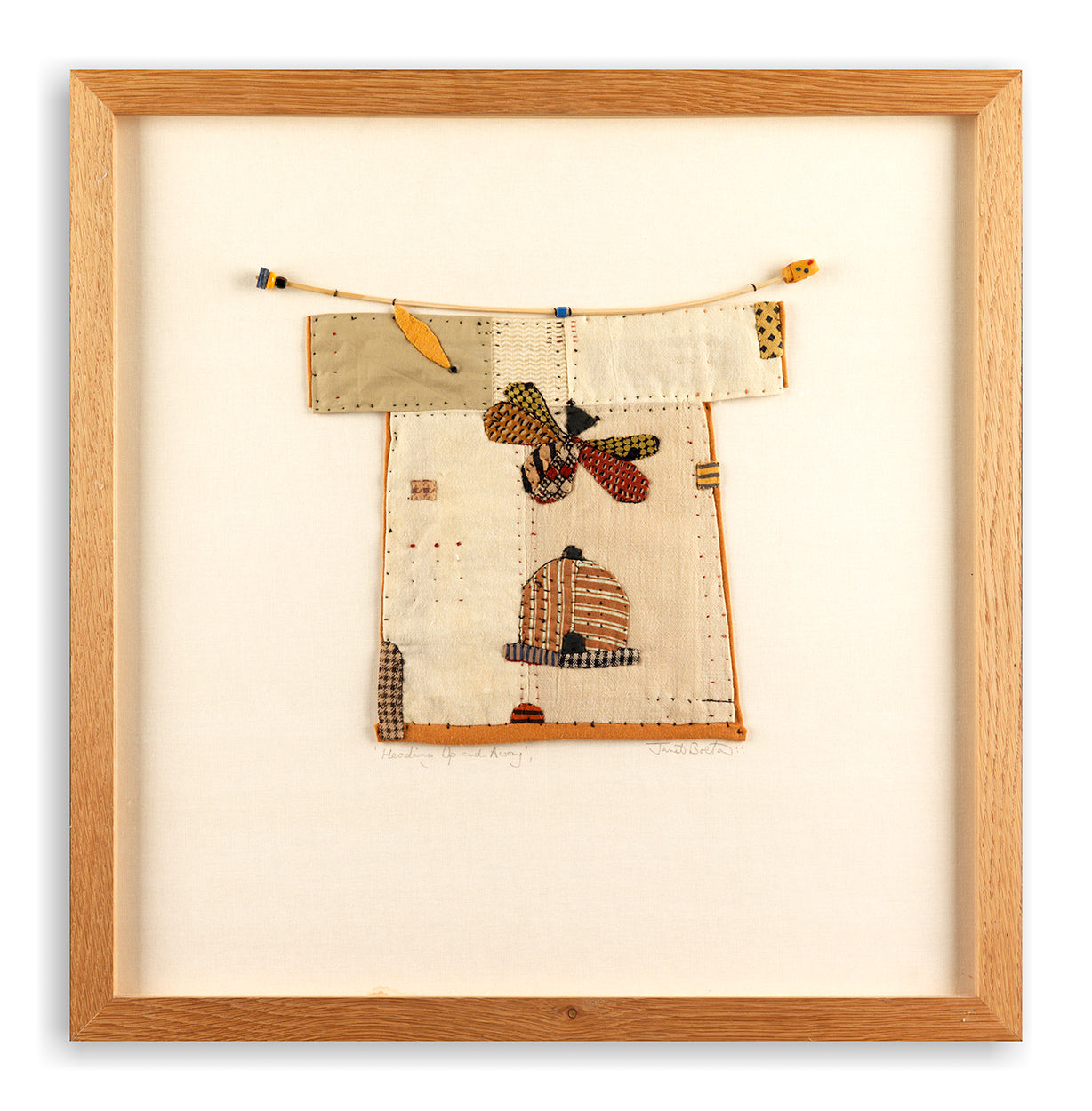 Contemporary Folk Art Fabric Collage by Janet Bolton – Robert