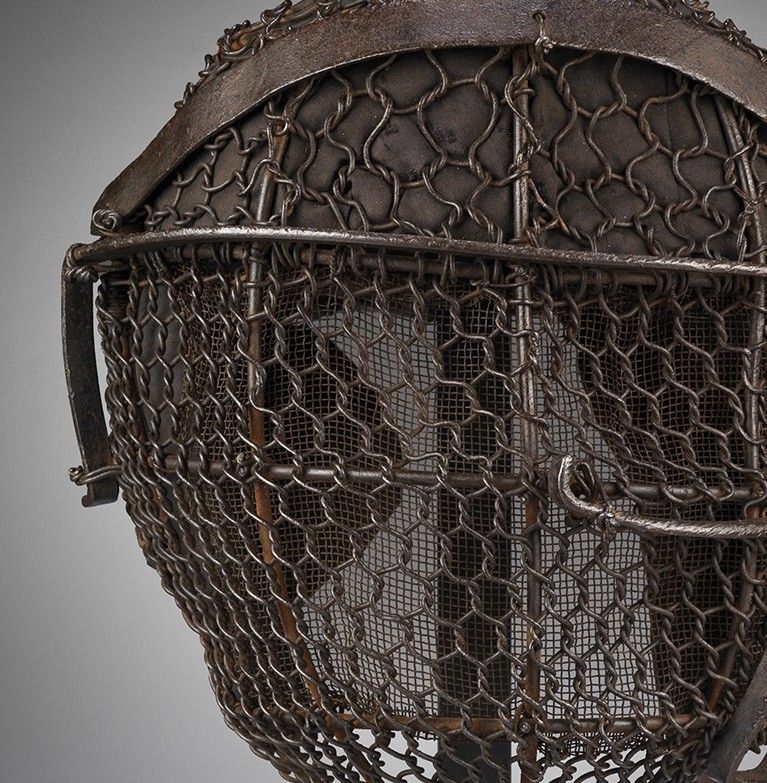Graphically Sculptural Protective Ironwork Mask
