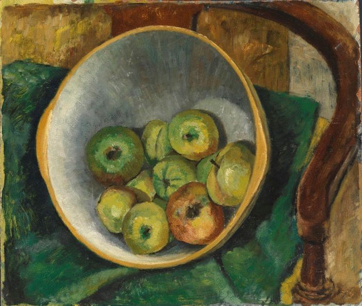 Bowl of Apples On The Chair