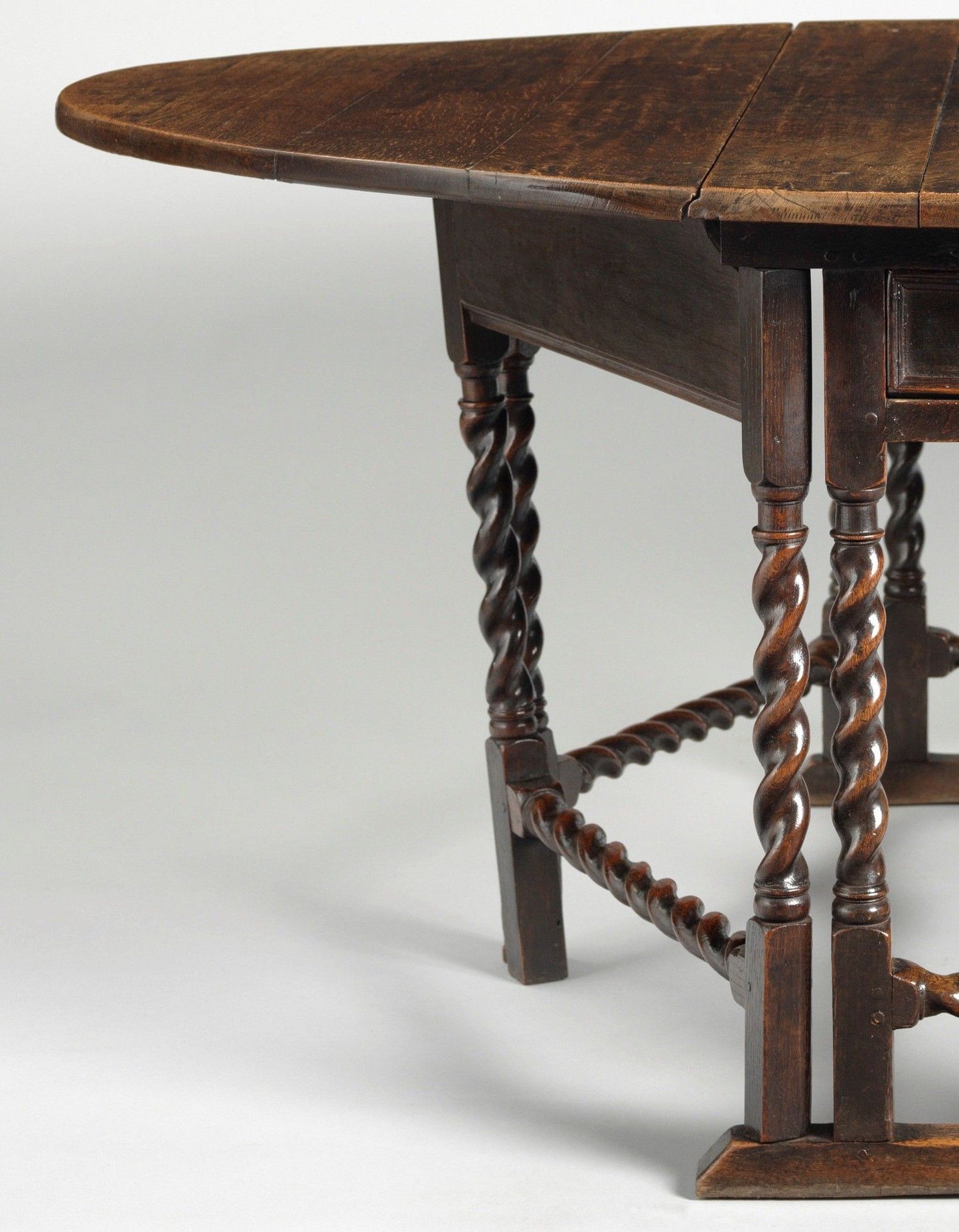 Fine and Remarkable Charles II Period Oval Dining Table
