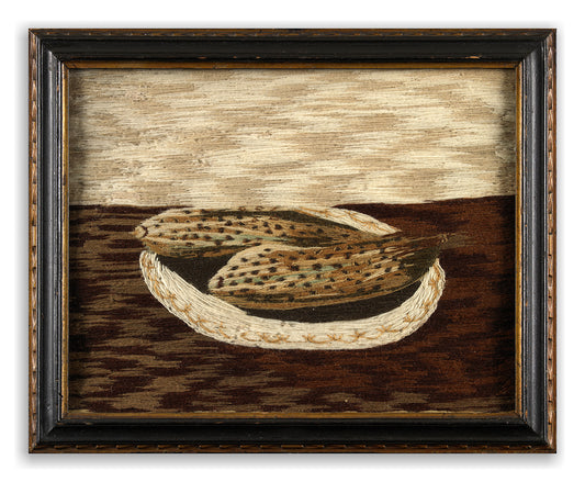 Unusual Naive Regency Period Needlework Still Life