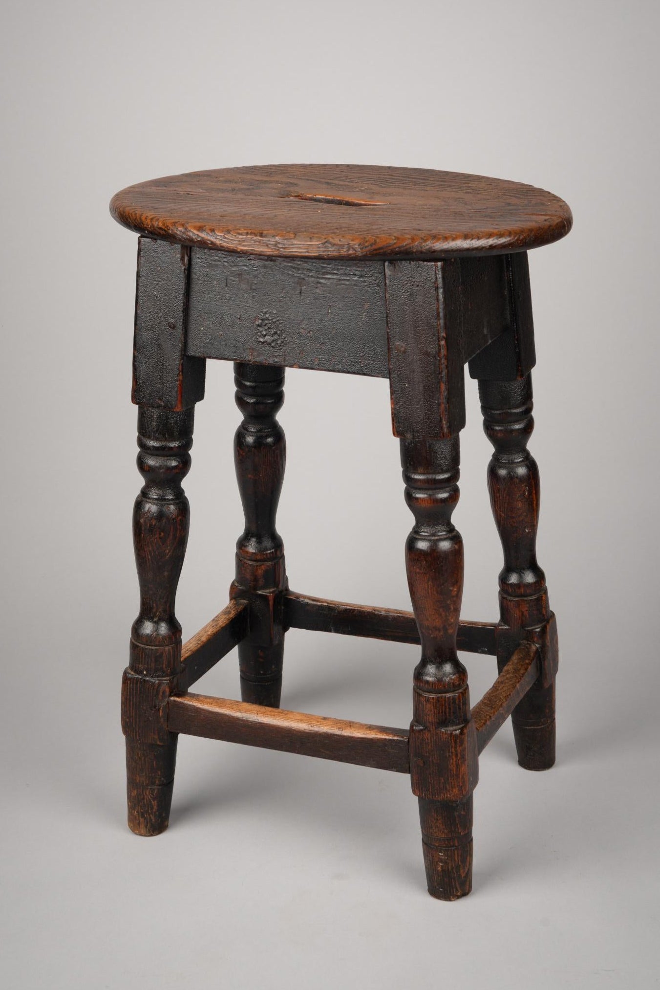 Interesting Georgian Vernacular Oval Top Joint Stool