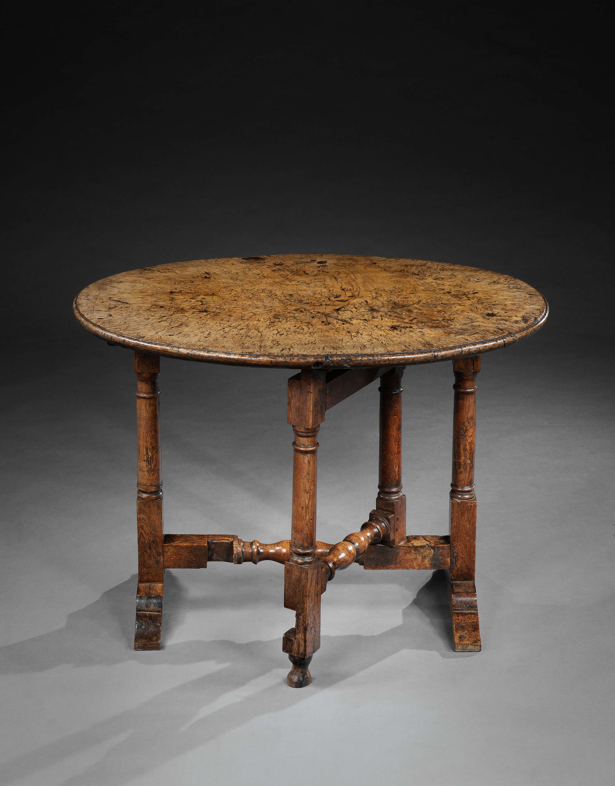 Exceptional Oval Single Plank Top Occasional Table