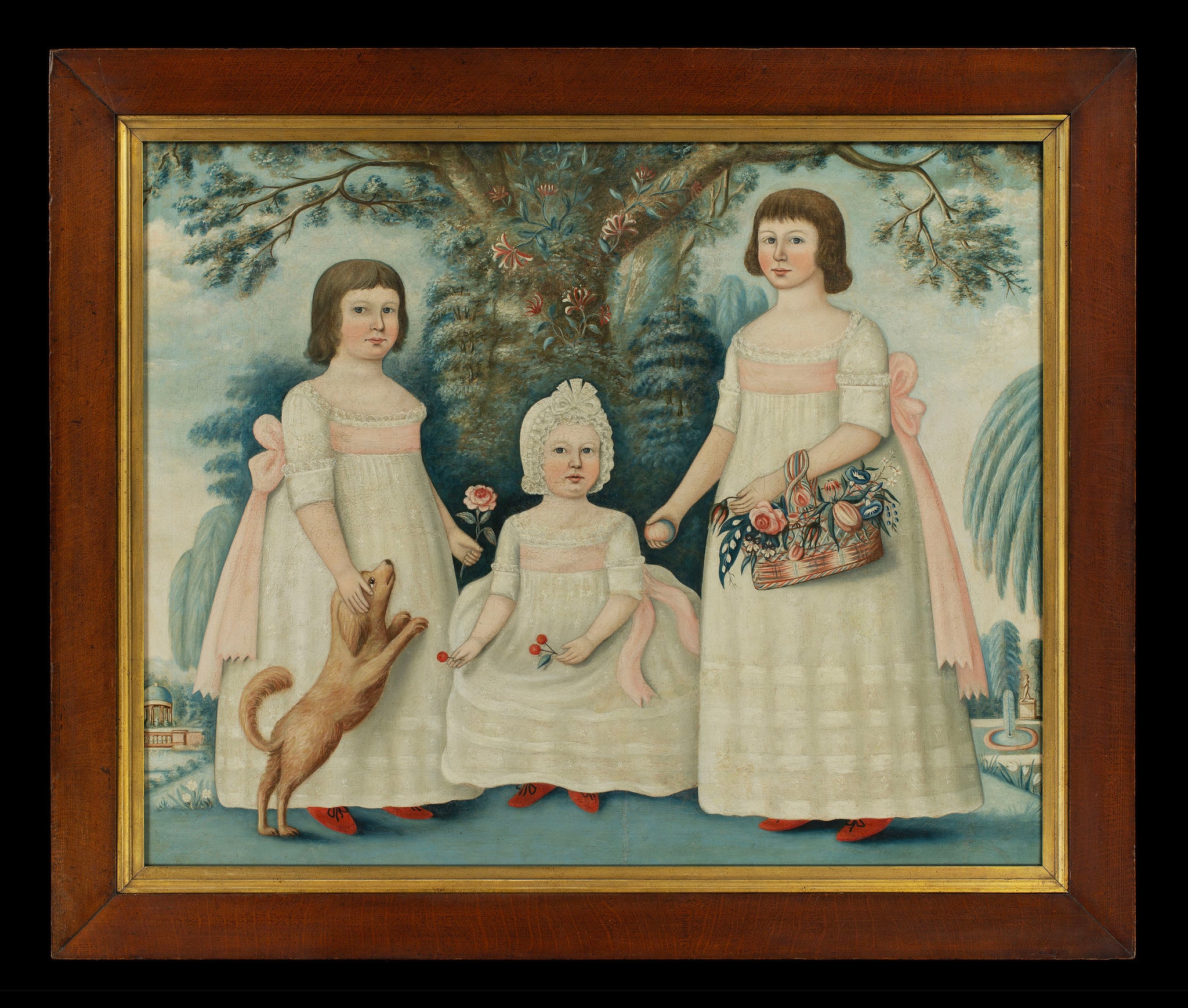 Magnificent Large-Scale Documented Naïve Family Portrait