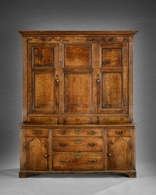 Exceptional Vernacular Step-Back Cupboard Dresser