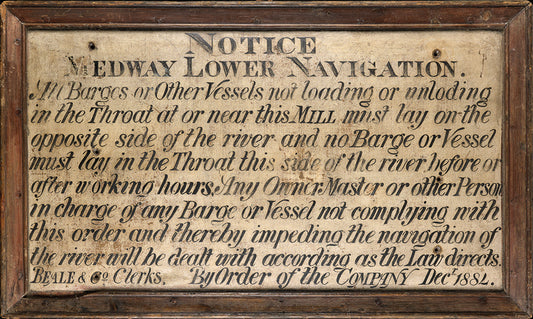 Rare Large Historic Signwritten Panel