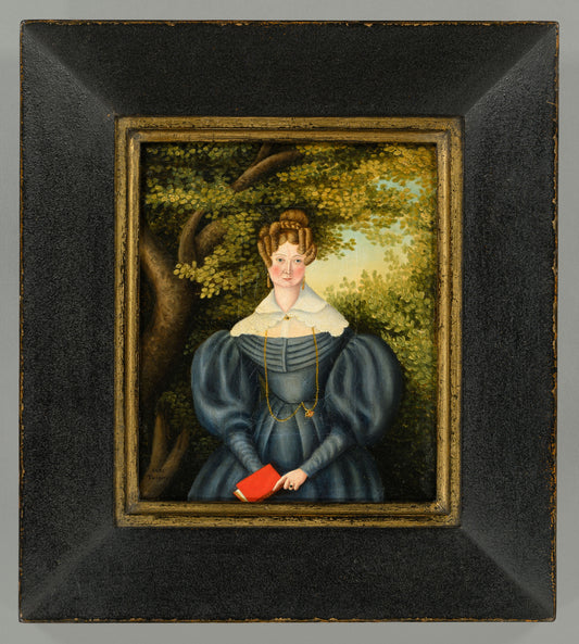 Beguiling English Naive School Portrait
