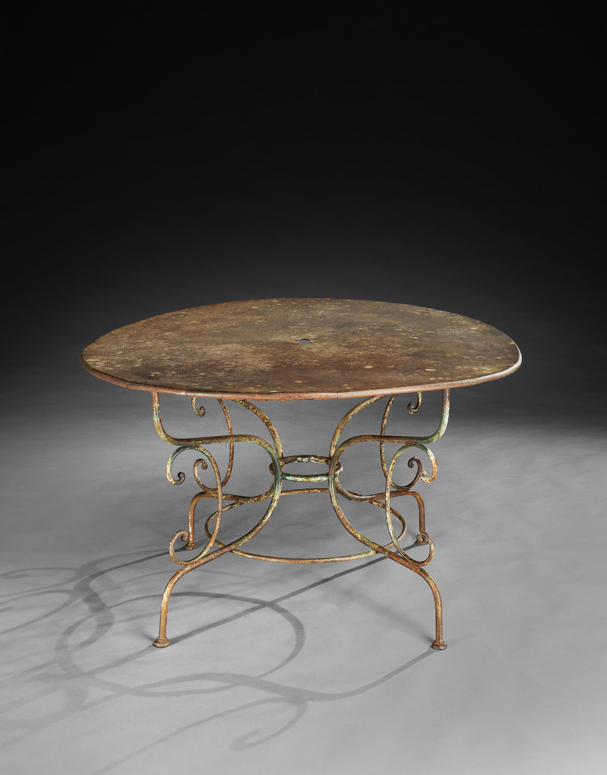 Inviting Large Scale Circular Table