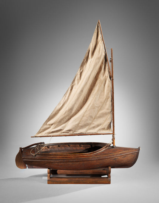 Delightful Vintage Gaff Rigged Boatbuilders Model