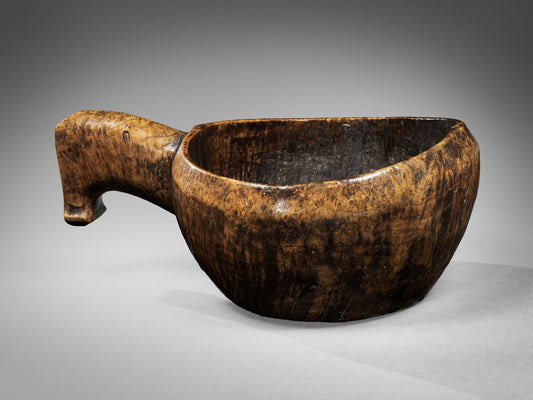 Finely Figured Specimen Burr Wood Ale Scoop