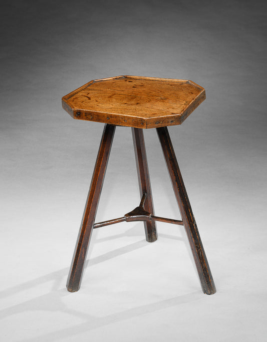 Unusual Diminutive Octagonal Tray Top Cricket Table