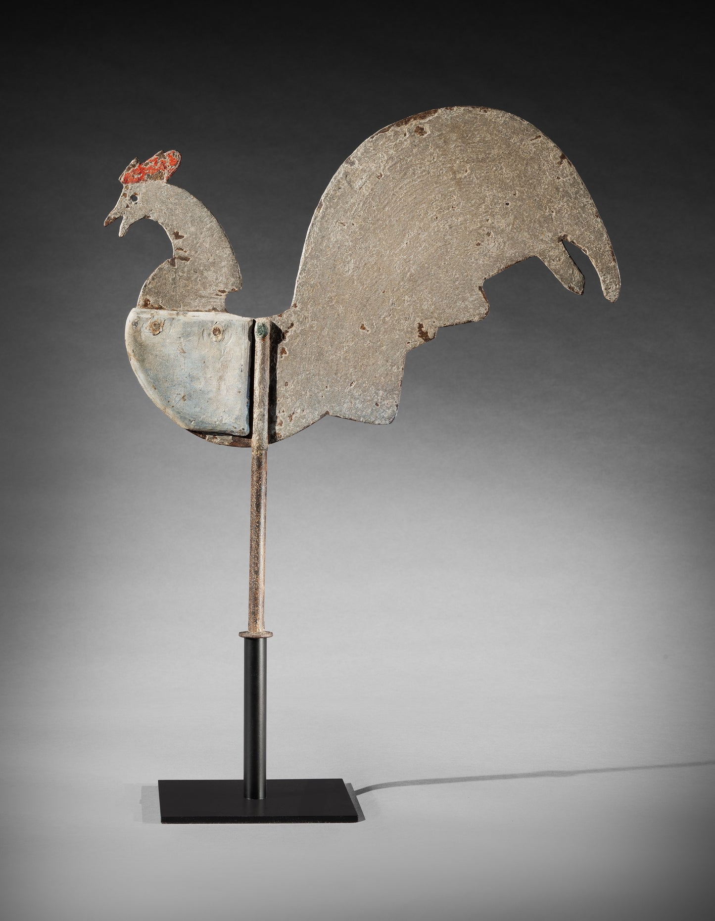 Graphically Stylish Folk Art Cockerel Weathervane