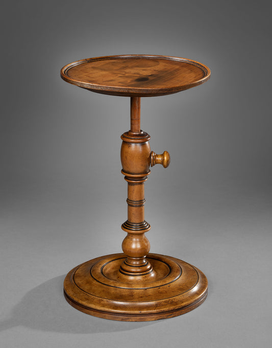 Unusual Provincial Regency Period Adjustable Candlestand