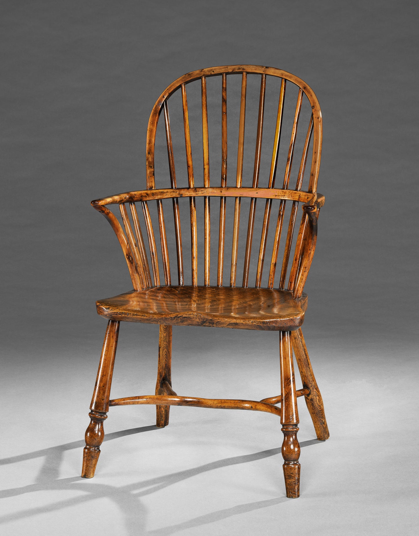 Refined Georgian Vernacular Bow Back Windsor Armchair