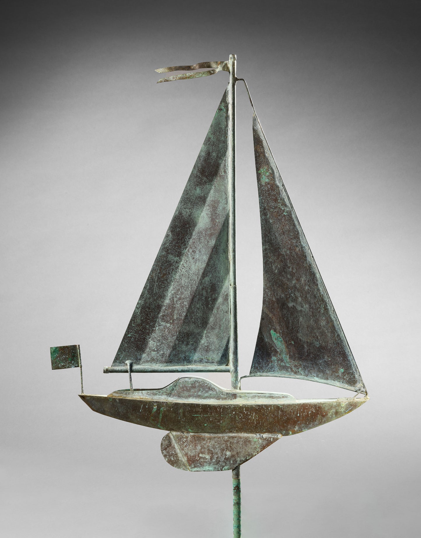 Elegant Sailing Boat Weathervane