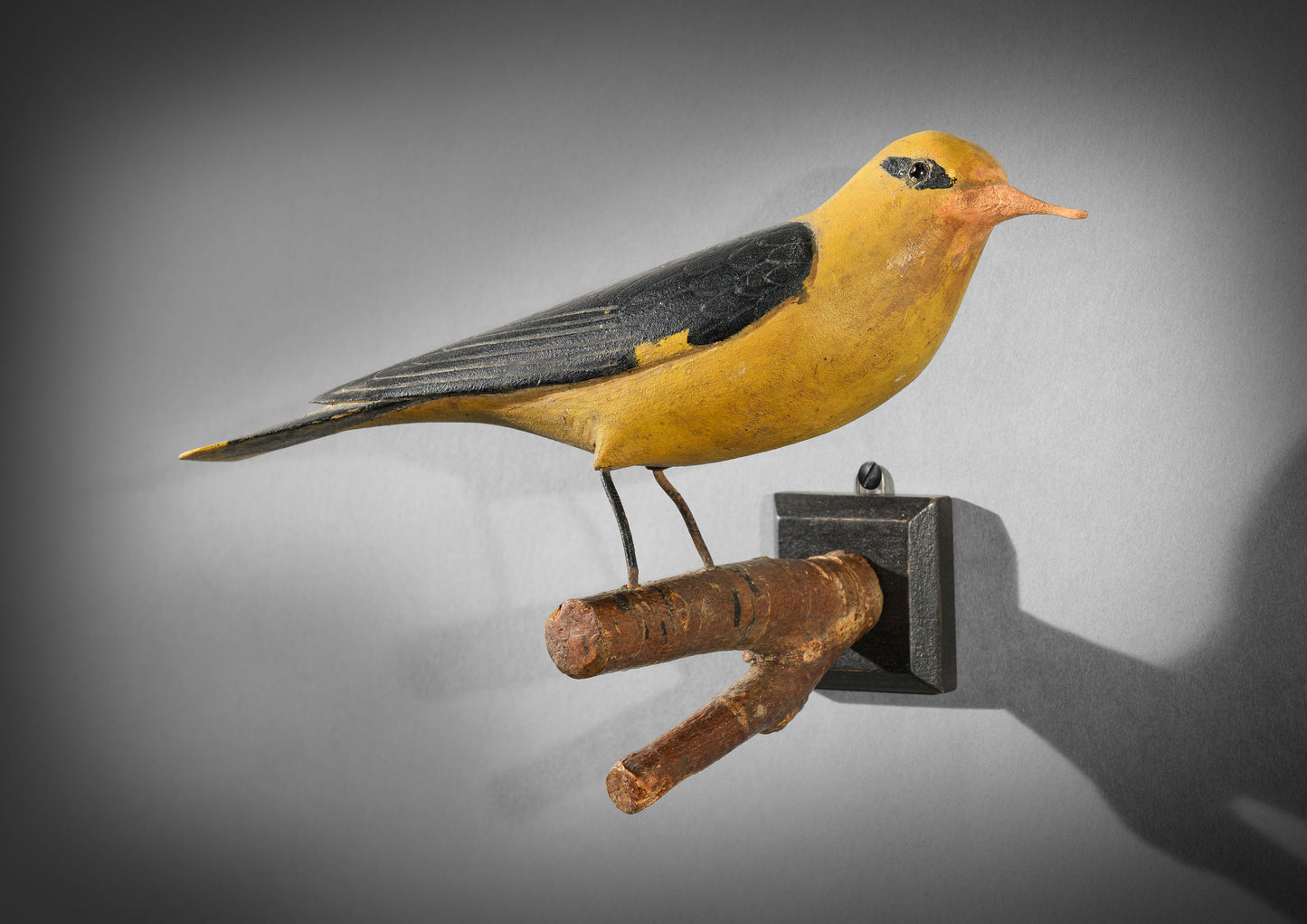 Delightful Folk Art Sculpture of Songbird