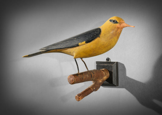Delightful Folk Art Sculpture of Songbird