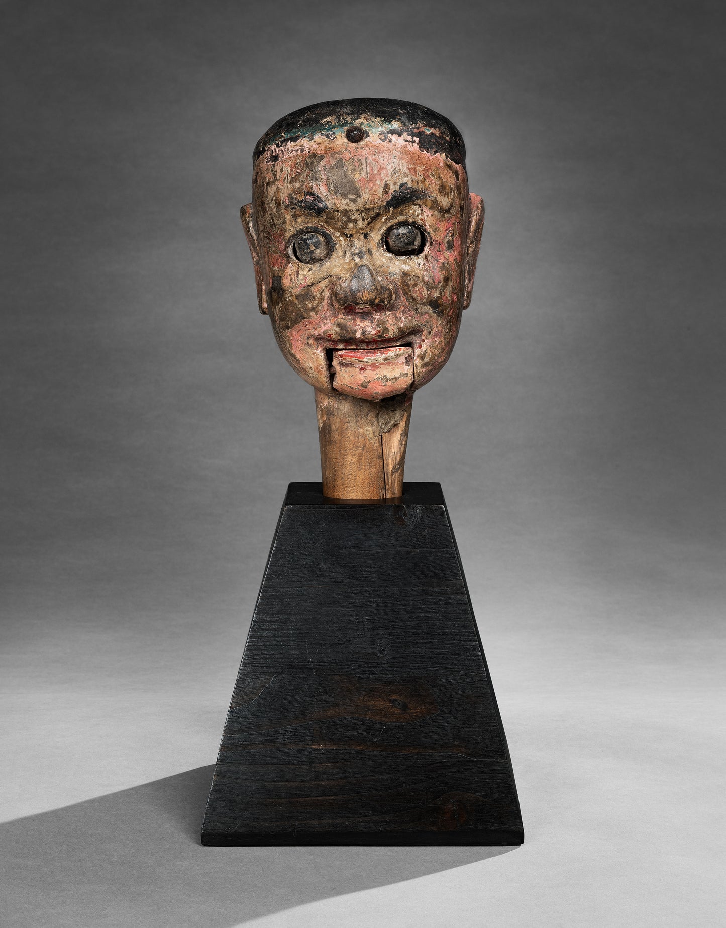 Unusual Folk Art Ventriloquist's Dummy Head