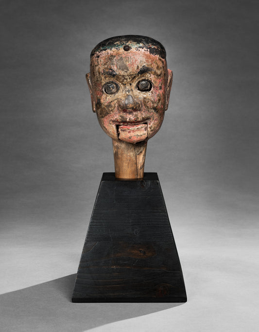 Unusual Folk Art Ventriloquist's Dummy Head