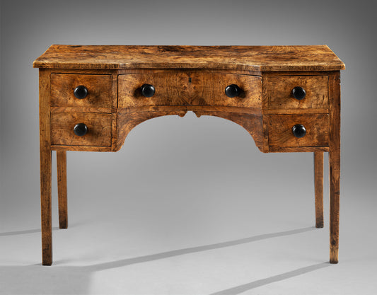 Unusual Concave Fronted Vernacular Side table