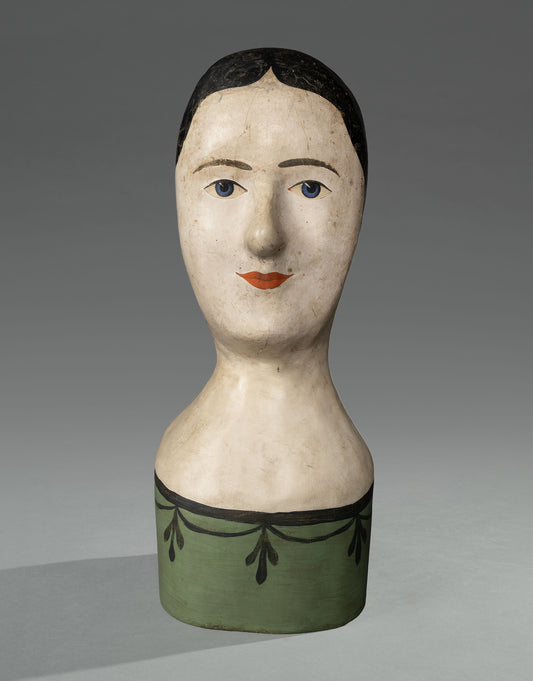 Engaging Primitive "Marotte" or Milliner's Head