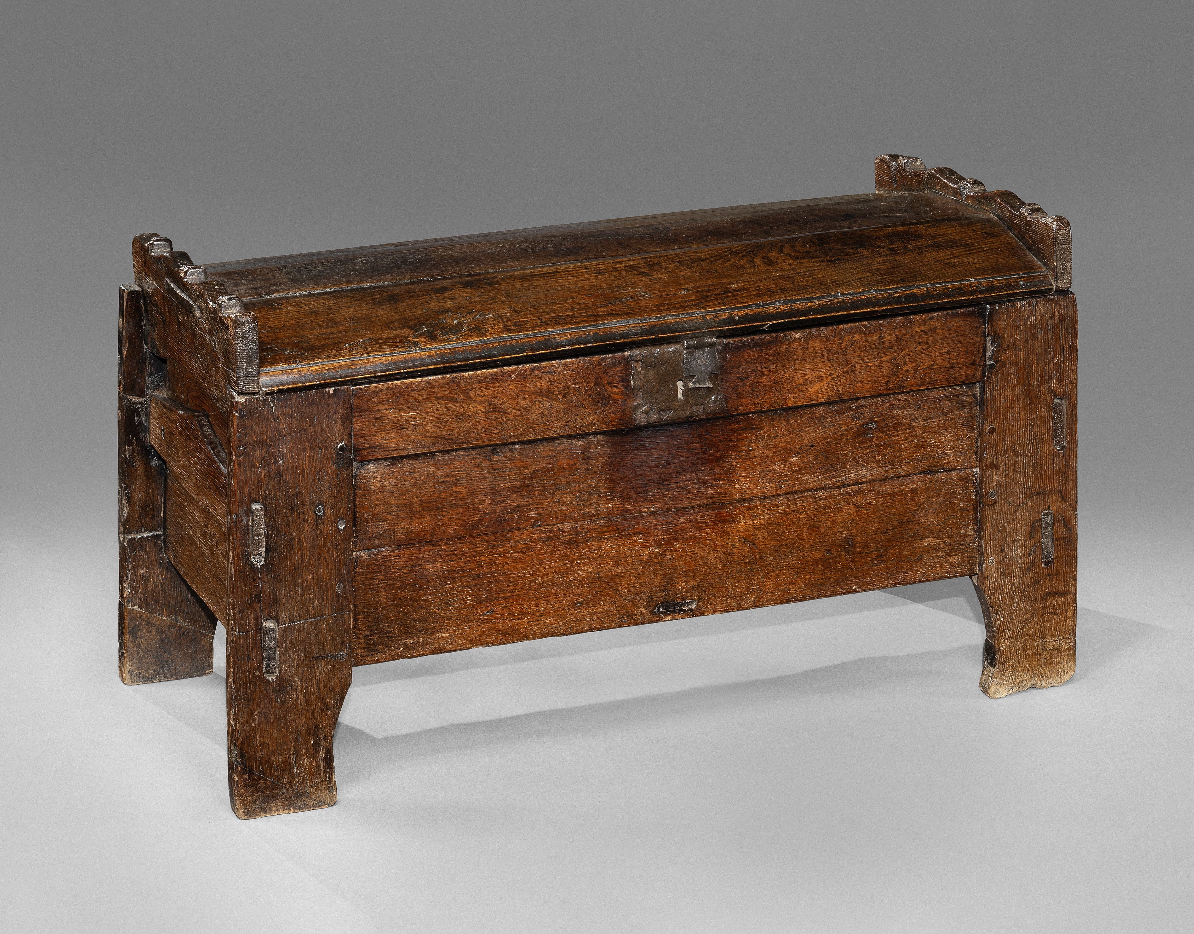 Rare Early Clamp Front Chest or Ark – Robert Young Antiques