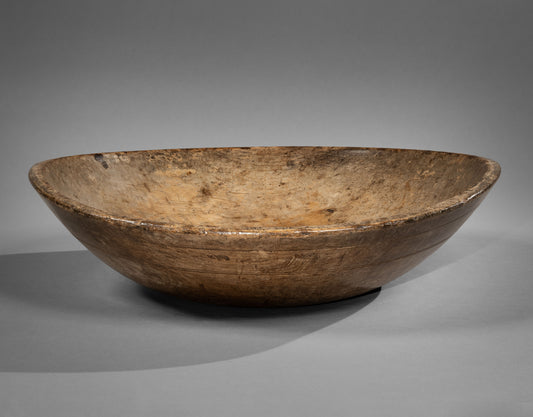 Tactile and Gloriously Patinated Georgian Dairy Bowl