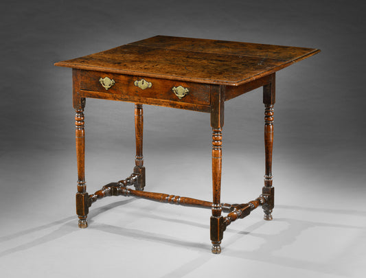 Remarkable Queen Anne Single Drawer Side Table