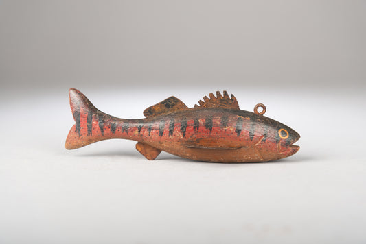 Original Vintage Folk Art Ice Fishing Decoy