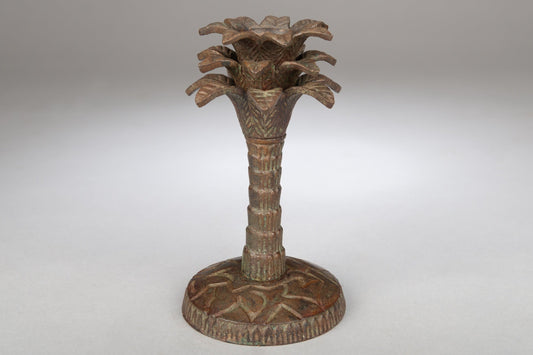 Unusual Pair of Stylised Palm Tree Table Candlesticks
