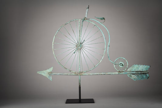 Engagingly Graphic Penny Farthing Weathervane