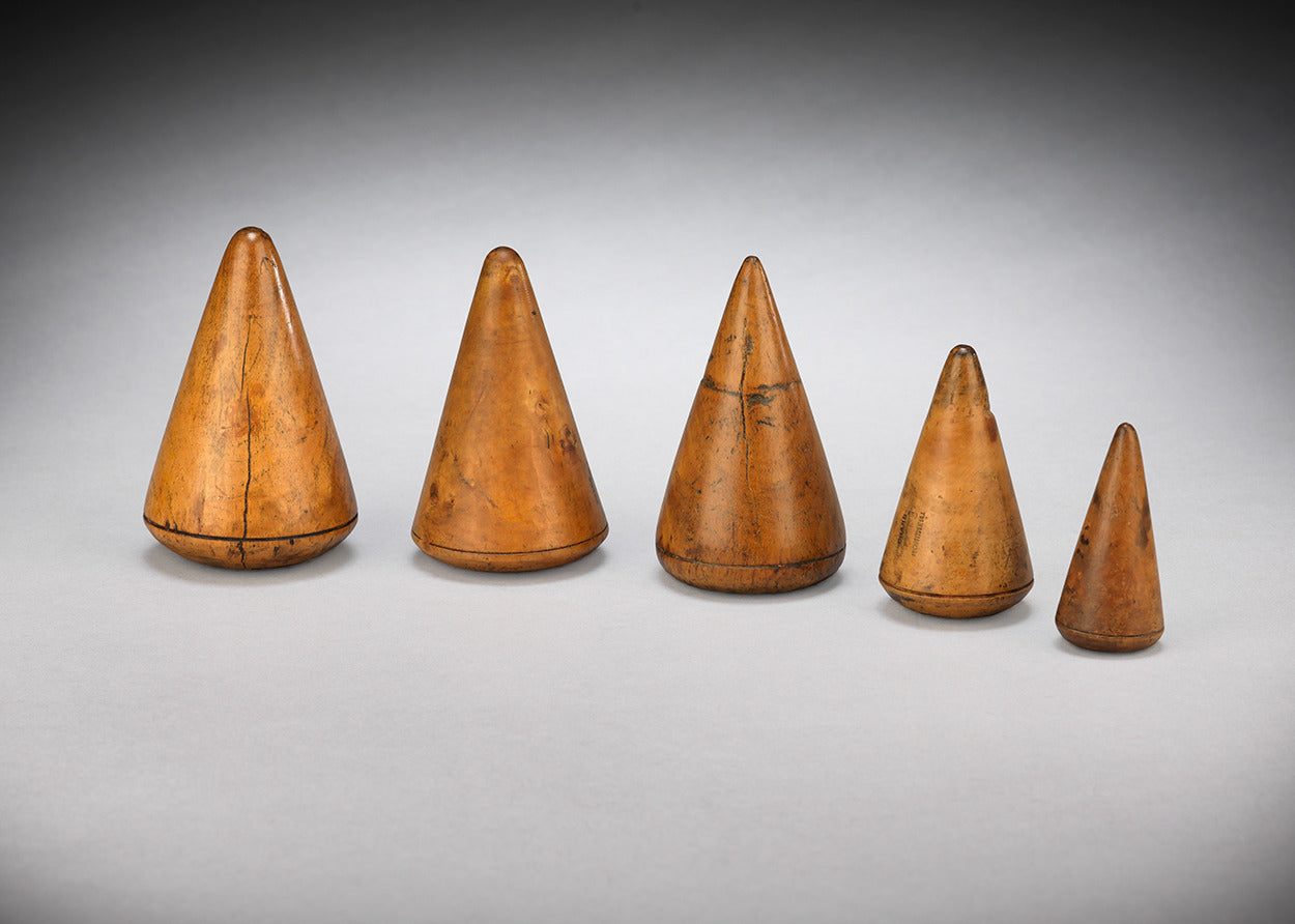 A Good Group of Five Conical Turnpins
