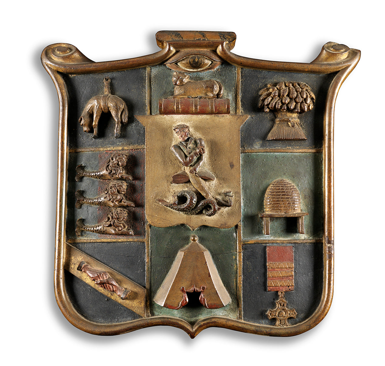 Fine Masonic Armorial Panel