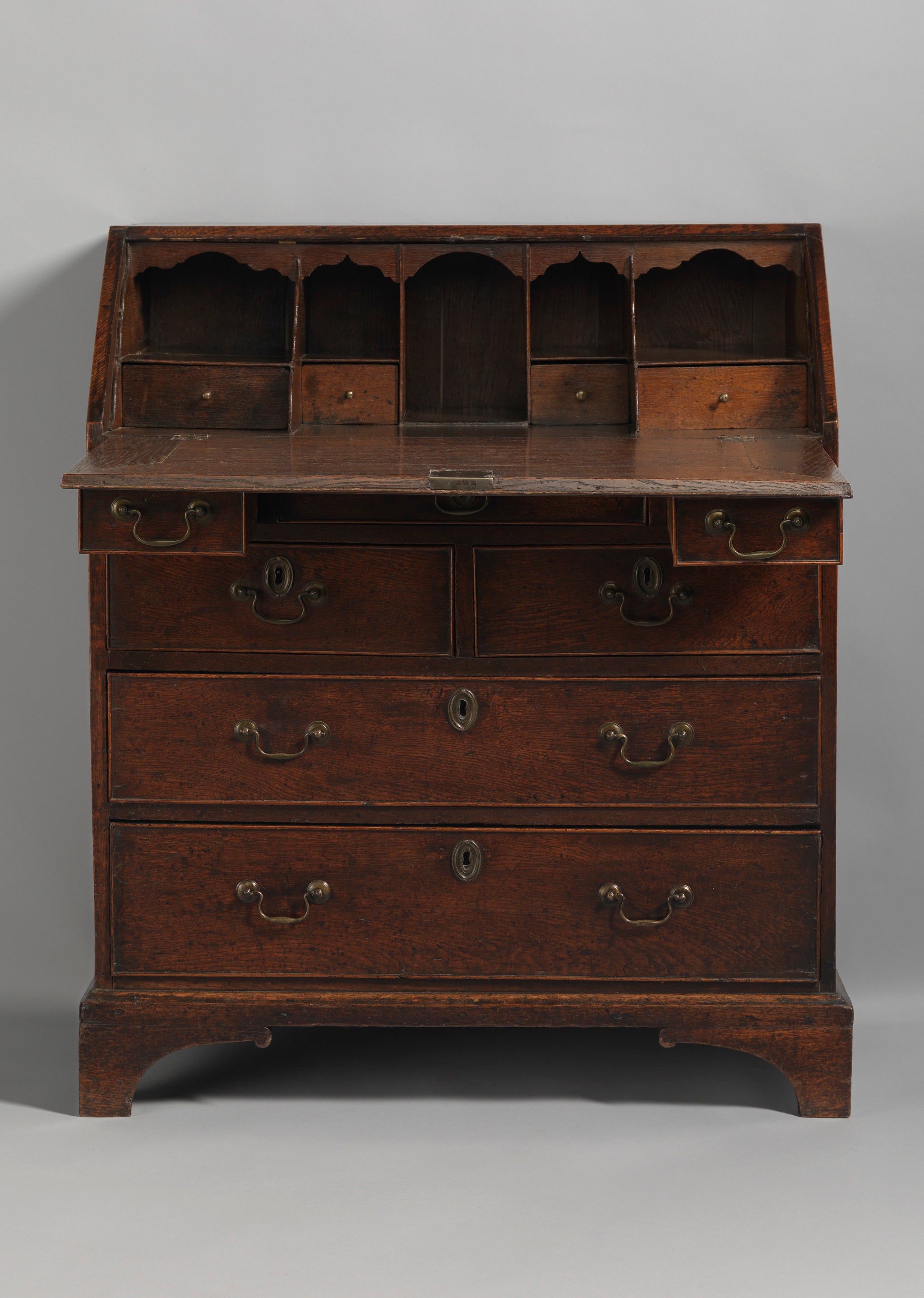 Georgian Fall Front Writing Desk with Fitted Interior