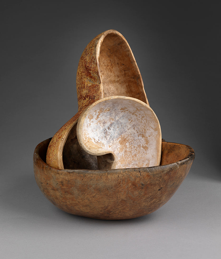 Three Remarkable Domestic Rootwood Bowls