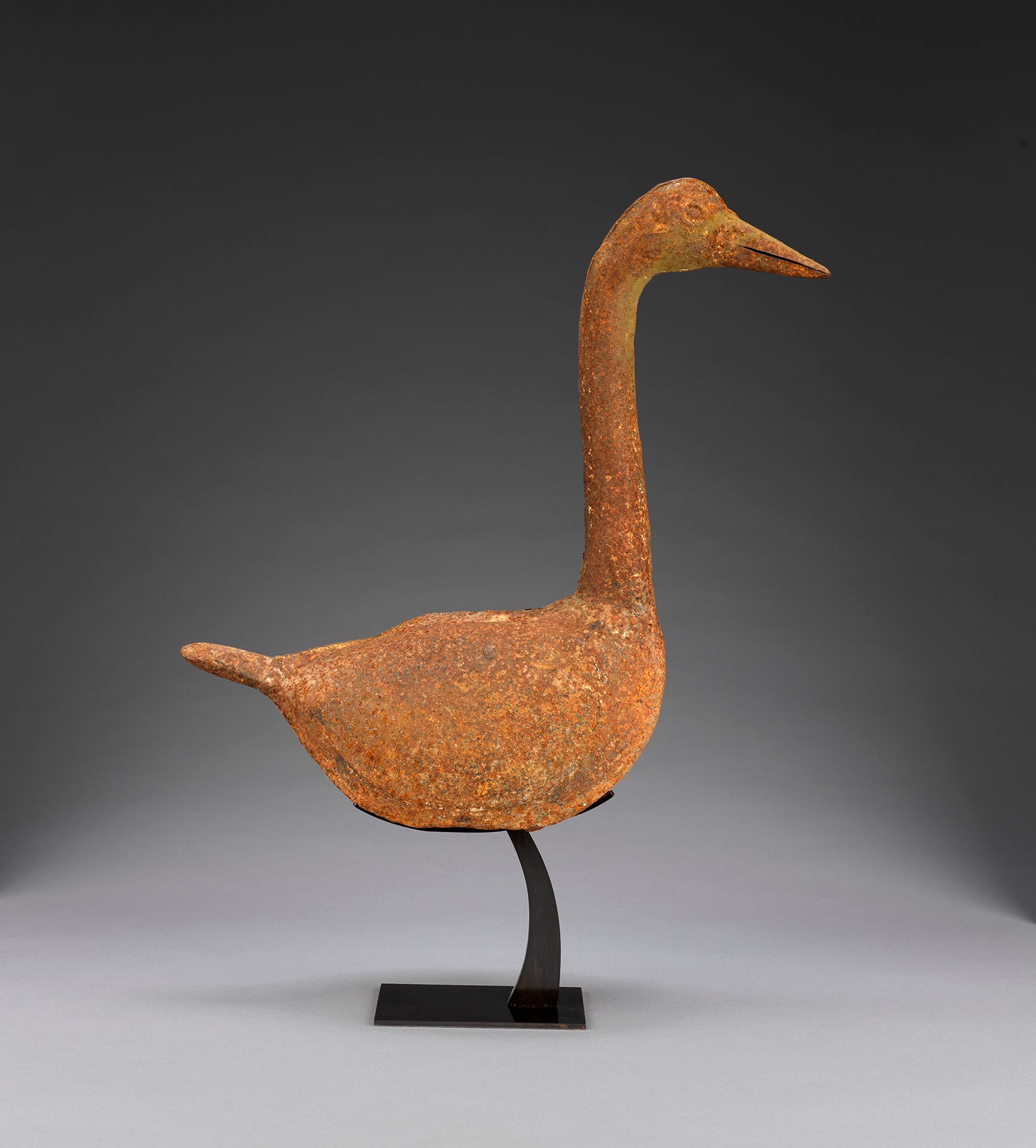 Sculptural Full-Bodied Folk Art Goose Decoy
