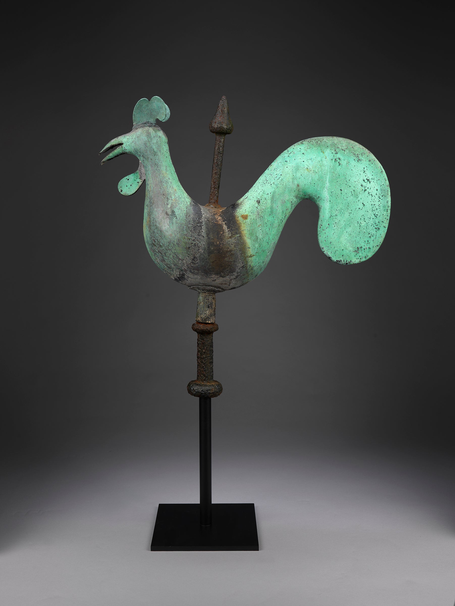 Documentary Stylised Full-Bodied Cockerel Weathervane by A.W.N. Pugin