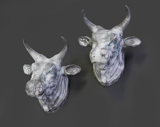 Magnificent Pair of Butcher's Trade Signs