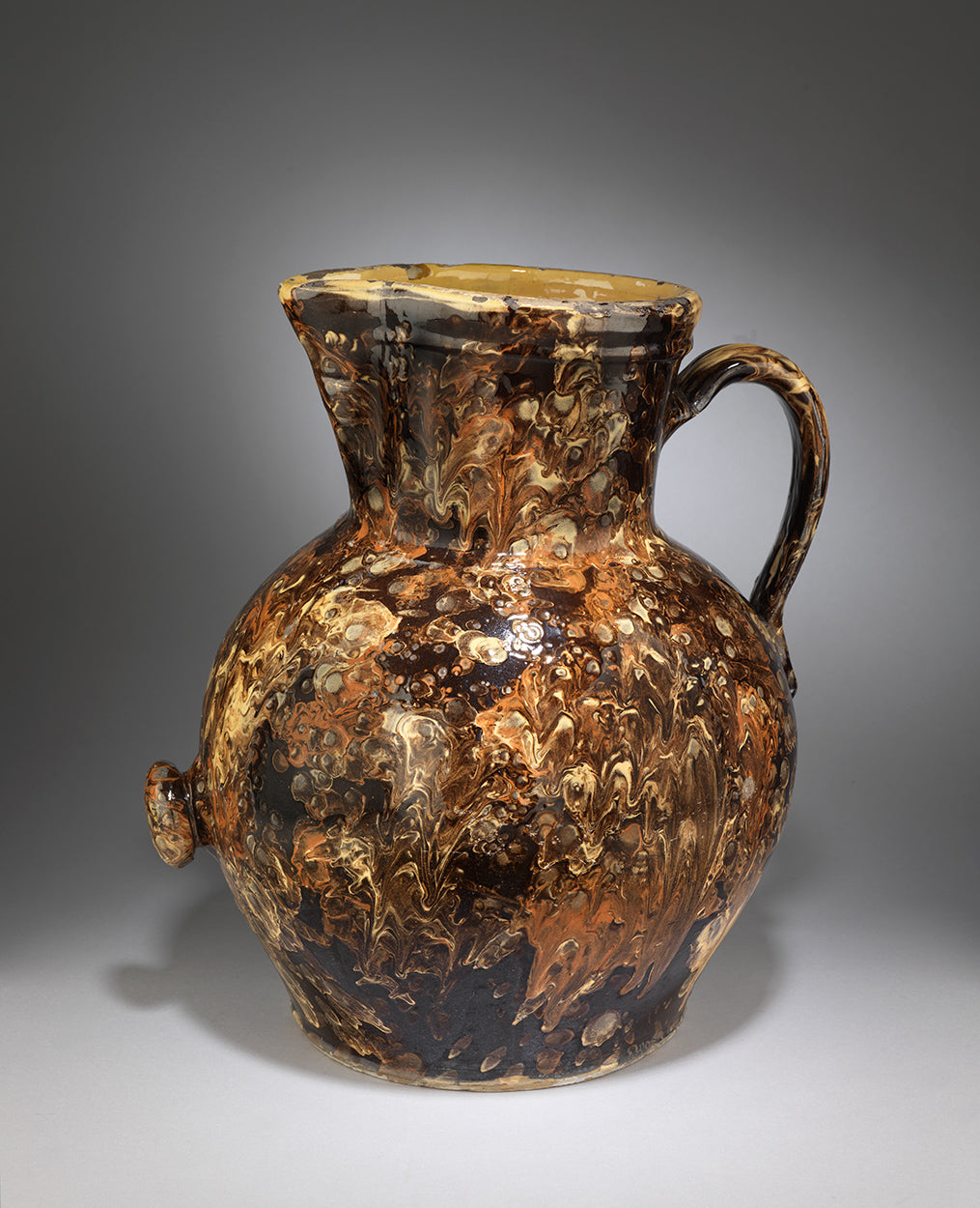Unusual Massive Pottery Loop Handled Jug – Robert Young Antiques