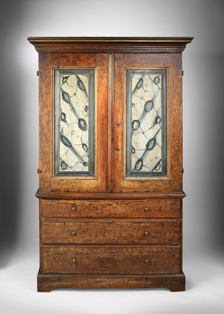 Rare Vernacular Gustavian Housekeeper's Cupboard - ON HOLD-