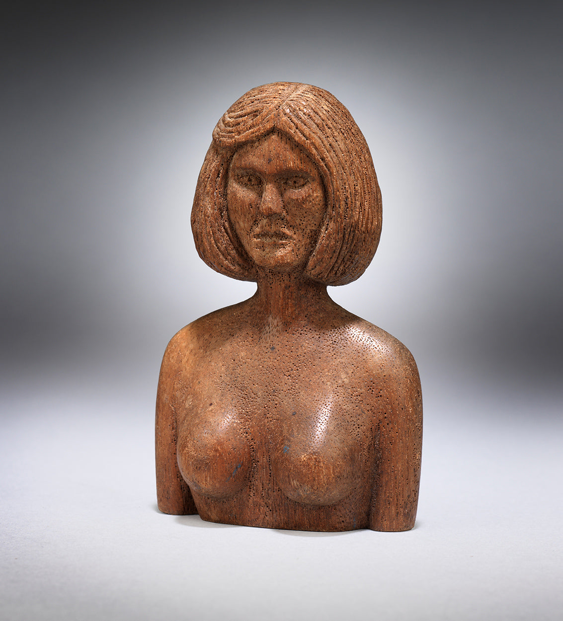 Folk Art Sculpture of a Lady