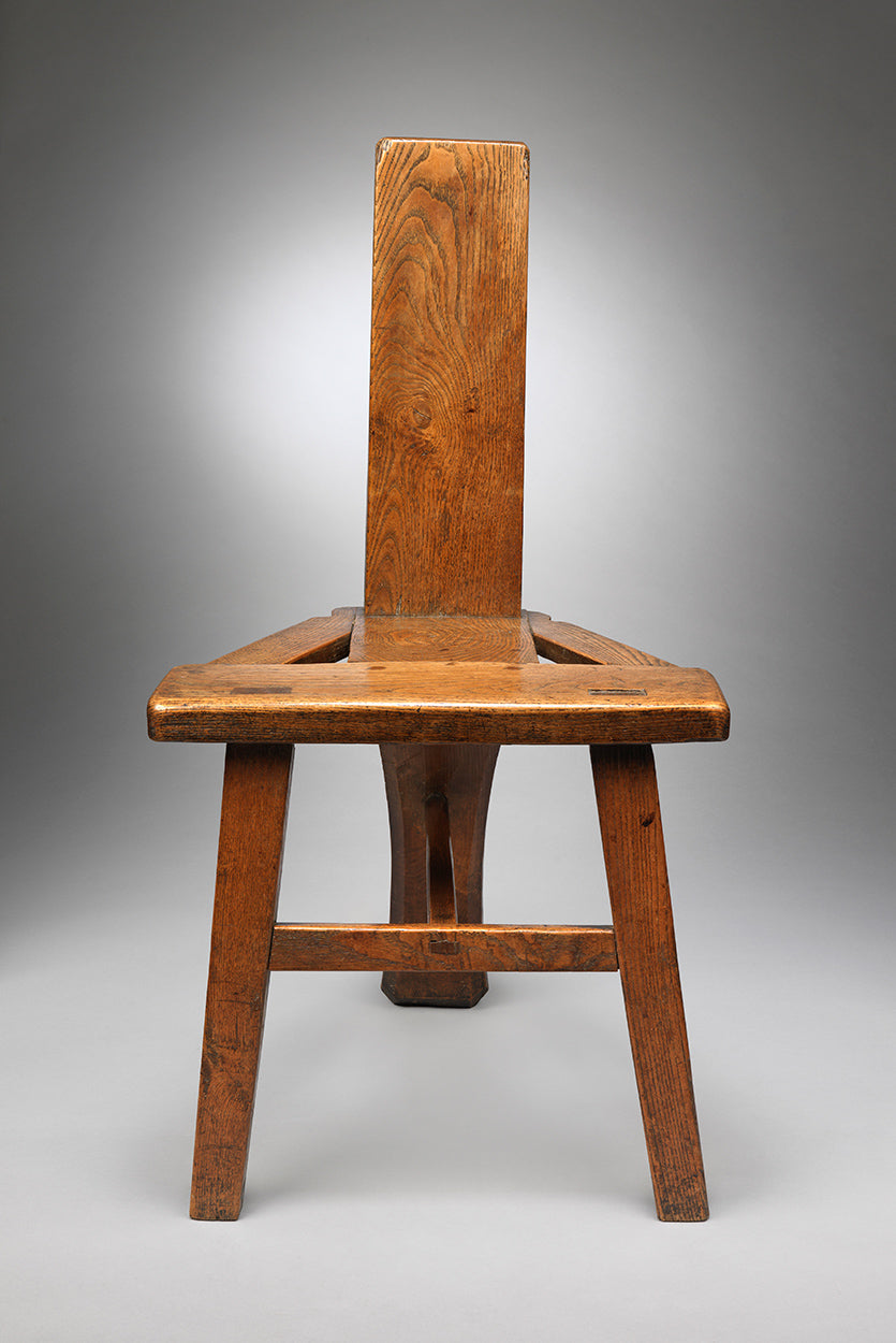 Extraordinary Vernacular Plank Back Chair
