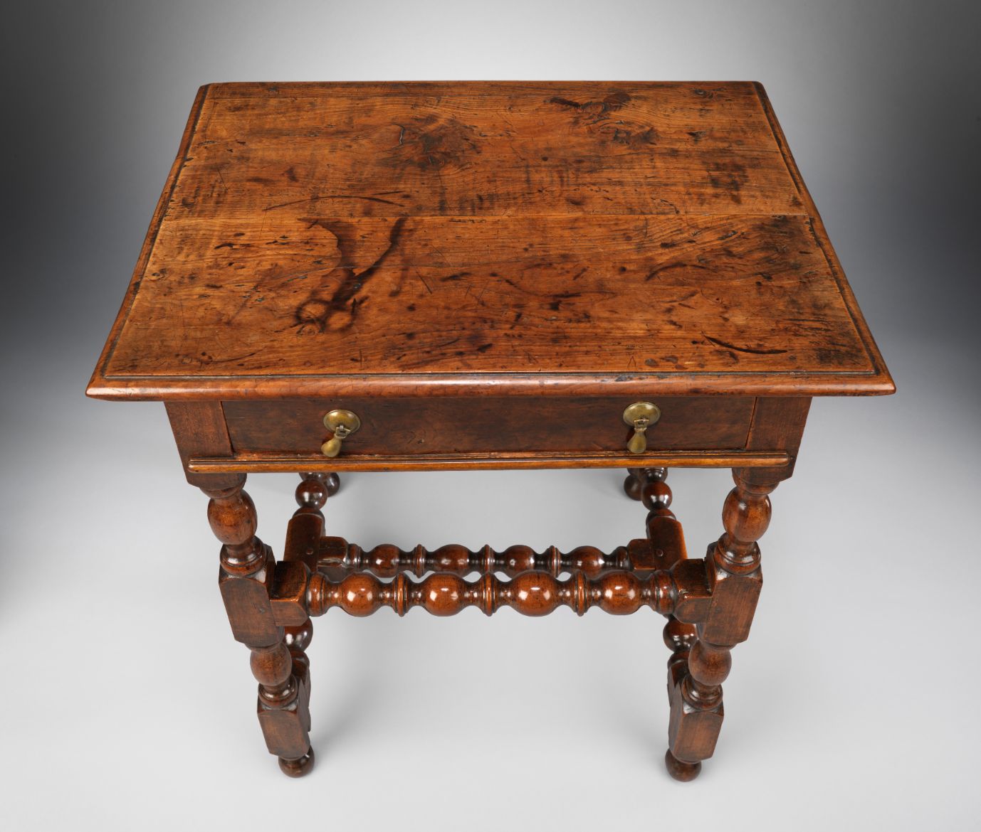 An Exceptional William and Mary Period Single Drawer Side Table