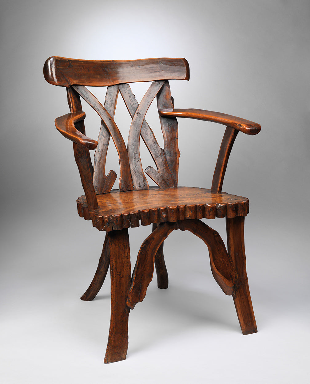 Remarkable Vernacular Windsor "Grotto" Chair