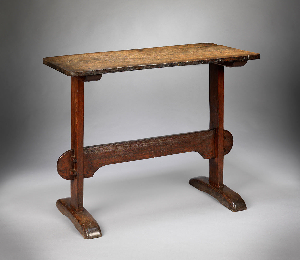 Single Plank Top "T" Trestle Tavern Gaming Table