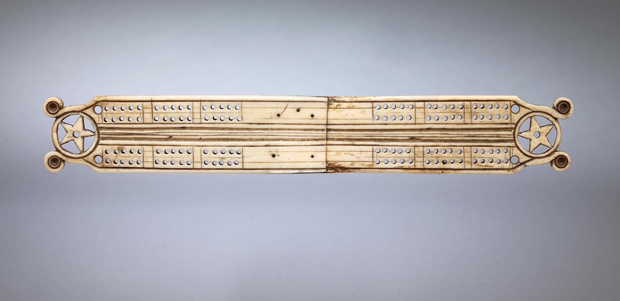 Unusual Prisoner of War Work Cribbage Board