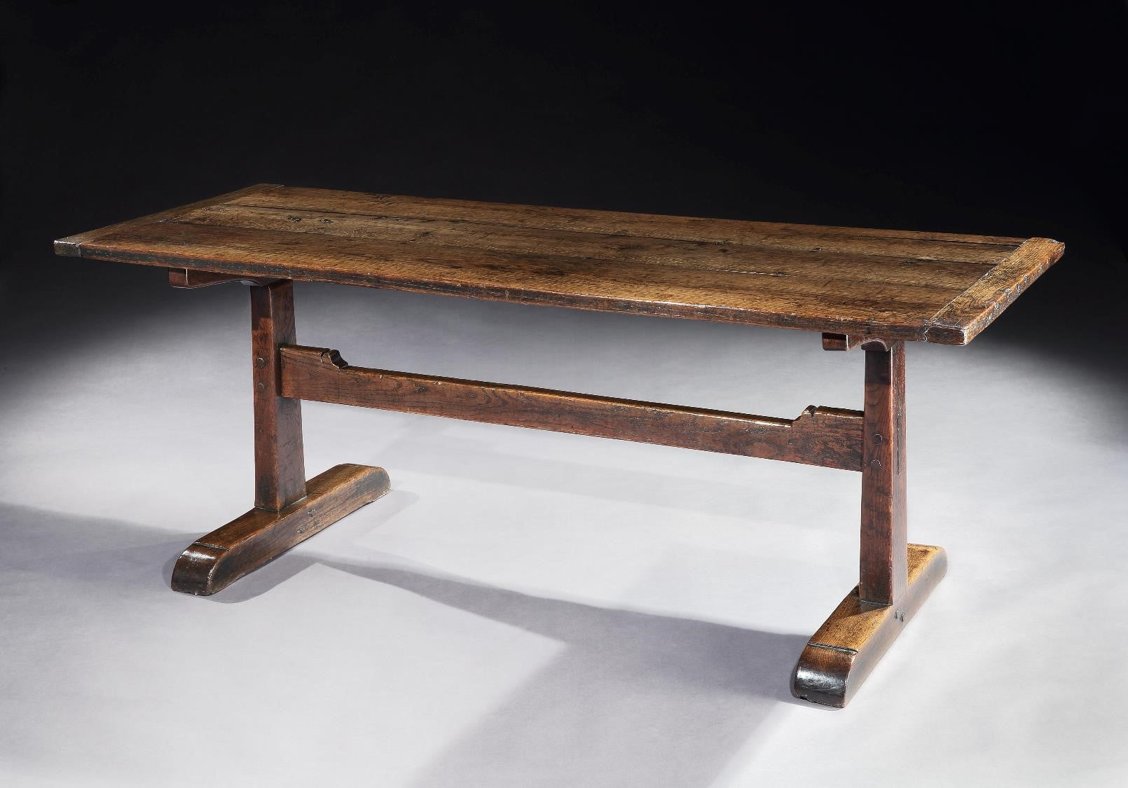 Classic Early Trestle Based Dining Table