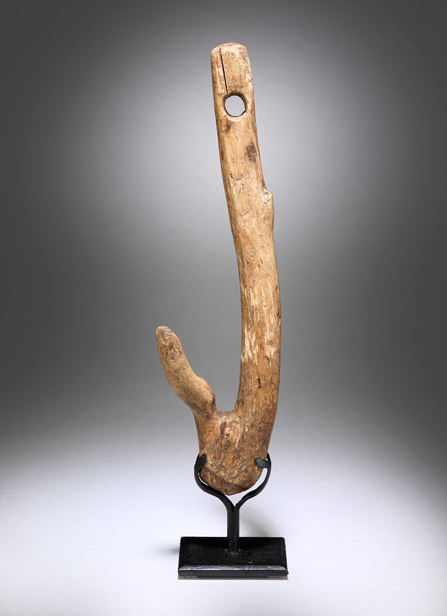 Sculptural Primitive Natural Branch Hook Robert Young Antiques