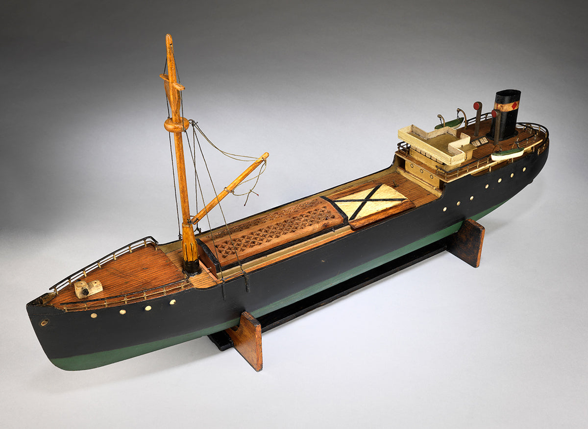 Create Clockwork Ship Design Antique Folk Art Clockwork Model of a Cargo Ship – Robert Young Antiques