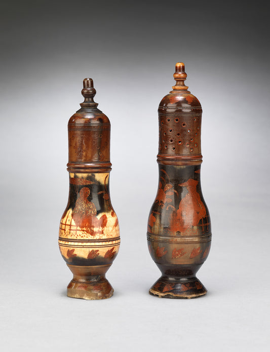 Two Fine and Unusual Baluster Form Muffineers